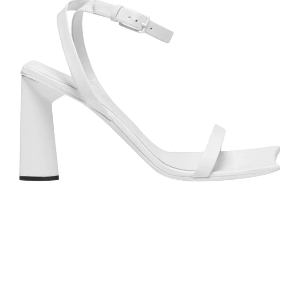 Balenciaga White Ankle Strap Heels - Picture 3 of 16
